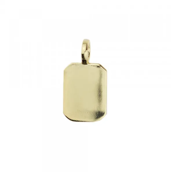 Colgante Mini Chapa Eguzkilore Plata Dorada Personalizable