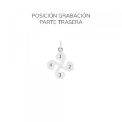 Colgante Mini Lauburu de Plata 17mm