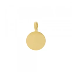 Colgante Mini Lauburu Dorado y Circonita 11mm