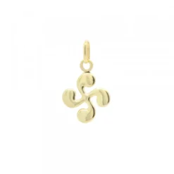 Colgante Mini Lauburu Oro 10mm