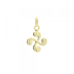 Colgante Mini Lauburu Oro 10mm
