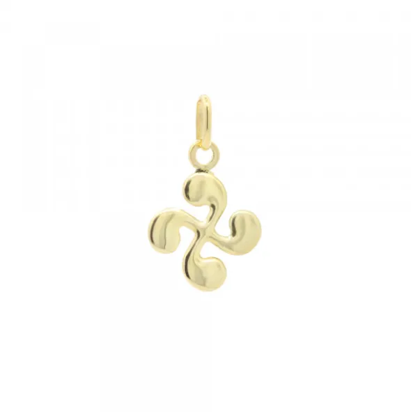 Colgante Mini Lauburu Oro 10mm
