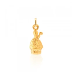 Colgante Mini San Fermín Oro 17mm Personalizable