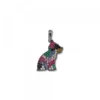 Colgante Puppy Rutenio y Circonitas Multicolor