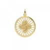 Colgante Radial Lauburu Plata Dorada 22mm Personalizable