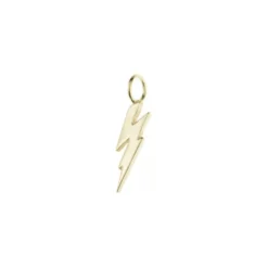 Colgante Rayo de Plata Dorada