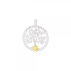 Colgante Árbol de La Vida Plata yEguzkilore Dorado