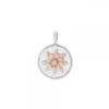 Colgante R3 Plata y Eguzkilore Rosa
