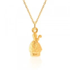 Colgante San Fermín Oro 20mm Personalizable