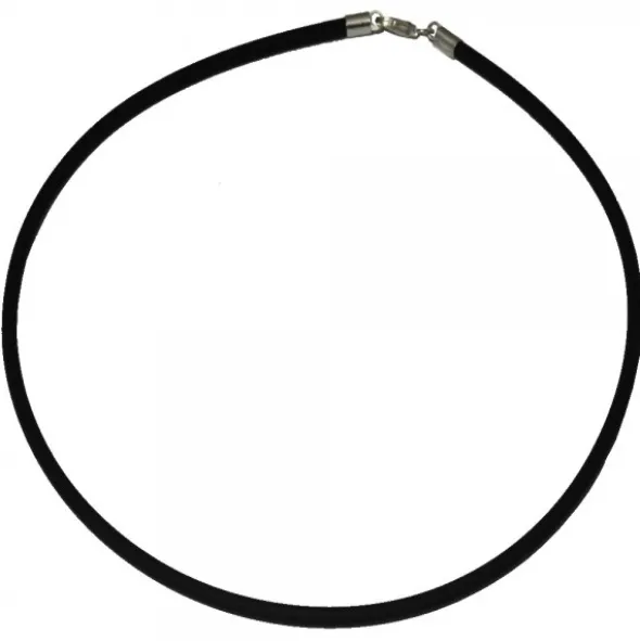 Cordón Caucho Negro 4mm