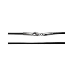 Cordón Cuero Negro 2mm
