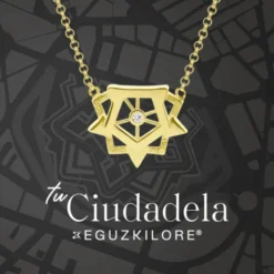 Gargantilla Ciudadela de Plata Dorada