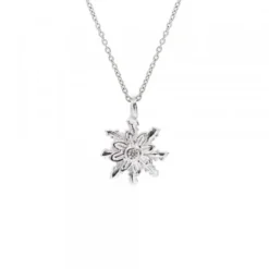 Gargantilla Eguzkilore Oro Blanco y Diamantes 9mm