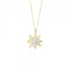 Gargantilla Eguzkilore Oro Bicolor y Diamantes 10mm