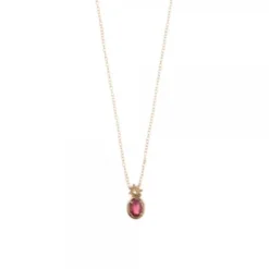Gargantilla Enea Oro Rosa y Rubí