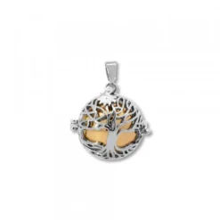 Llamador de Ángeles Árbol de la Vida Dorado con Mariposa Personalizable