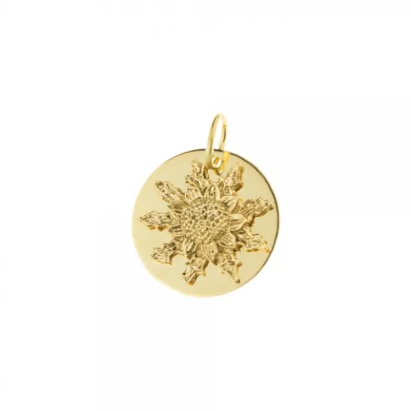 Medalla Eguzkilore Oro 18mm