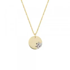 Medalla Oro y Eguzkilore Blanco 12mm Personalizable