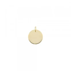 Medalla Oro y Eguzkilore Blanco 12mm Personalizable