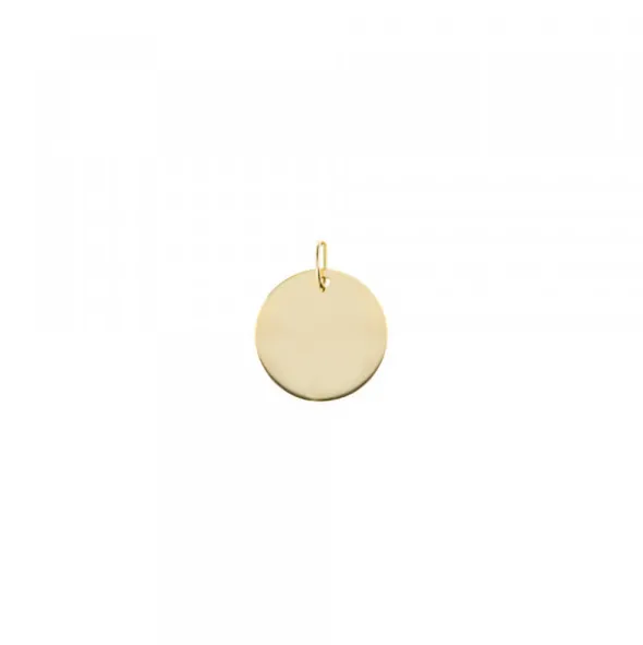 Medalla Oro y Eguzkilore Blanco 12mm Personalizable
