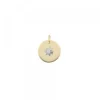 Medalla Oro y Eguzkilore Central Oro Blanco 12mm