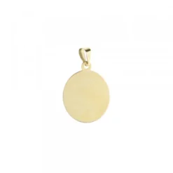 Medalla Ovalada Virgen Niña Oro 18mm