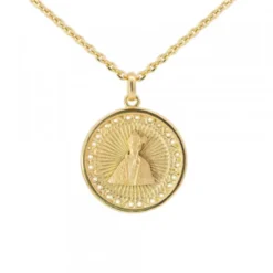 Medalla San Fermín de Plata Dorada Personalizable