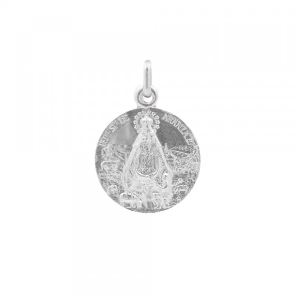 Medalla Virgen Aranzazu Plata 17mm