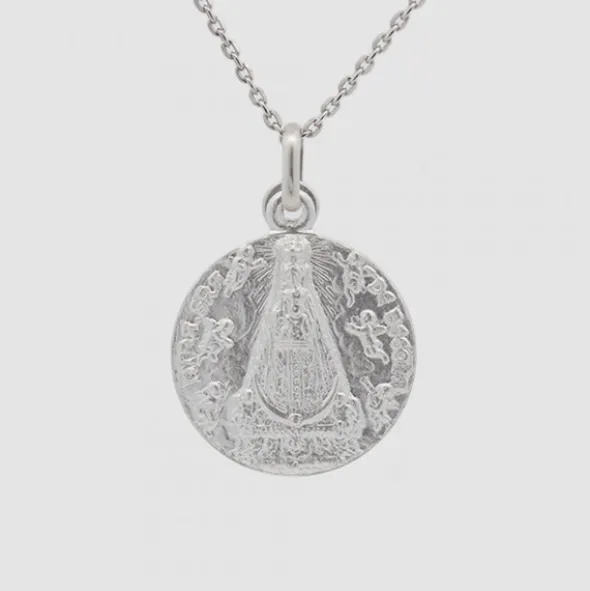 Medalla Virgen Begoña Plata 20mm