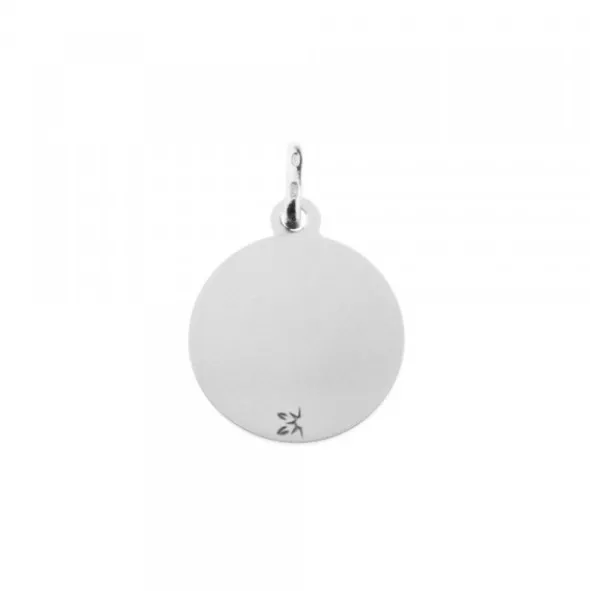 Medalla Virgen Blanca Plata 20mm