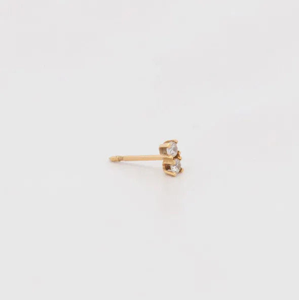 Mini Trepador Oro Doble Circonita