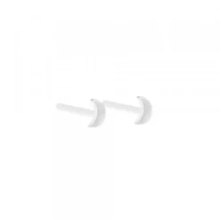 Pack Piercings Media Luna Plata 4 Uds
