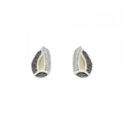 Pendientes Almendra Vitoria Plata y Lámina de Oro