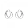 Pendientes Aro Doble Plata 16mm