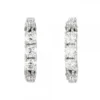 Pendientes Aro Eguzkilore Oro Blanco y Diamantes