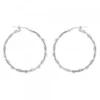 Pendientes Aro Enredado Plata 33mm