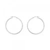Pendientes Aro Entorchado Plata 35mm