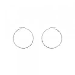 Pendientes Aro Entorchado Plata 20mm