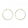Pendientes Aro Grande Plata Dorada 45mm