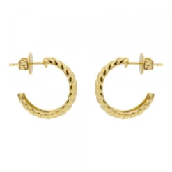 Pendientes Aro Grecia Plata Dorada 20mm