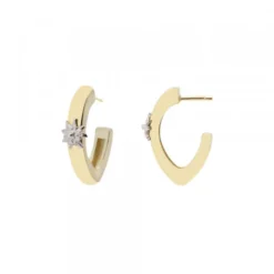 Pendientes Aro Olatu Plata Dorada