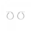 Pendientes Aro Oro Blanco 18kt.