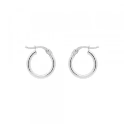 Pendientes Aro Oro Blanco 18kt.