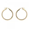 Pendientes Aro Plata Dorada 30mm