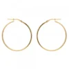 Pendientes Aro Plata Dorada 32mm