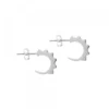 Pendientes Aro Punky Plata 10mm