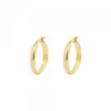 Pendientes Aros Plata Dorada 16mm