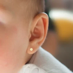 Pendientes Bebé Bola Oro 4mm
