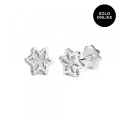 Pendientes bebé Eguzkilore Oro Blanco 6,5mm