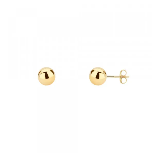 Pendientes Bola Oro 4mm